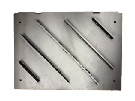 KIT PLAQUE ARRIERE FOYER (avec joint et visserie)  - LORFLAM r&eacute;f. 9598266