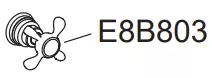 Kit poign�e chrom�e - Jacob Delafon R�f. E8B803-CP