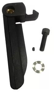 Kit poign&eacute;e de porte noire - CHARNWOOD R&eacute;f. 003/AB012A/MB