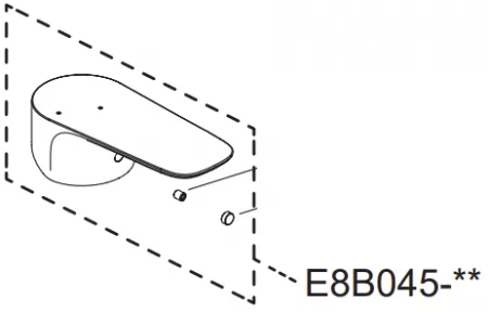 Levier chrom&eacute; Aleo - Jacob Delafon R&eacute;f. E8B045-CP