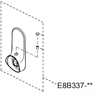 Levier chrom&eacute; Kumin - Jacob Delafon R&eacute;f. E8B337-CP