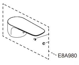 Levier chrom&eacute; manette mitigeur lavabo - Jacob Delafon R&eacute;f. E8A980-CP (SUIVI)