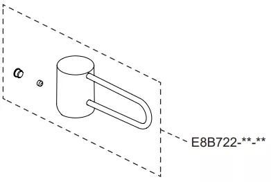 Levier lav - tall lav - bidet-BL-BL - Jacob Delafon R&eacute;f. E8B722-BL-BL