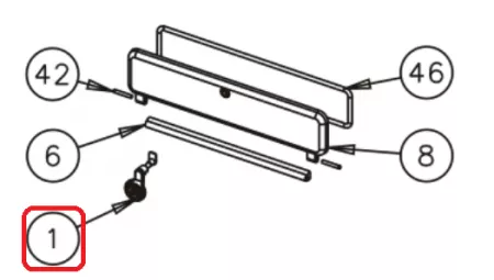 LOQUET PORTE CENDRIER 3147 - GODIN R&eacute;f. 12808314700 