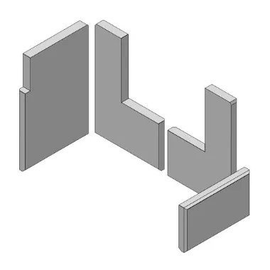 Lot de 4 briques de foyer - HARK R&eacute;f. ETSTO0607003