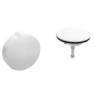 Manette et capot pour vidage Blanc mat - JACOB DELAFON R&eacute;f. EWA884-WPM