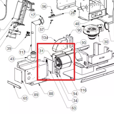 MOTEUR CENTRIFUGE SOUVENIR - EXTRAFLAME R�f. 002271042 (STOCK)