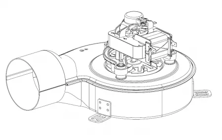 Moteur extraction fum&eacute;e - EXTRAFLAME R&eacute;f. 002271147