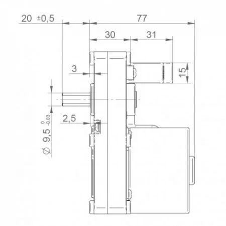 Motor&eacute;ducteur - IPC r&eacute;f. GMF215D901 (SUIVI)