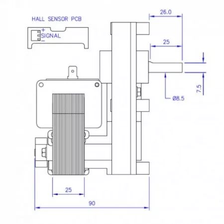 Motor&eacute;ducteur - Mellor r&eacute;f. FB1222 (SUIVI)
