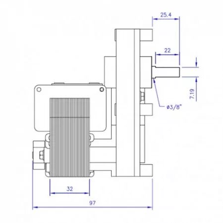 Motor&eacute;ducteur - Mellor r&eacute;f. FB1255 (SUIVI)