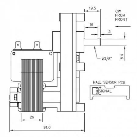 Motor&eacute;ducteur - Mellor r&eacute;f. FB1294 = FB1179 (SUIVI)