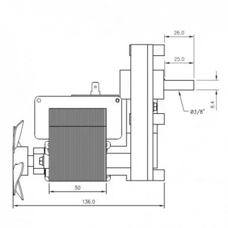 Motor&eacute;ducteur - Mellor r&eacute;f. FB1390 (SUIVI)