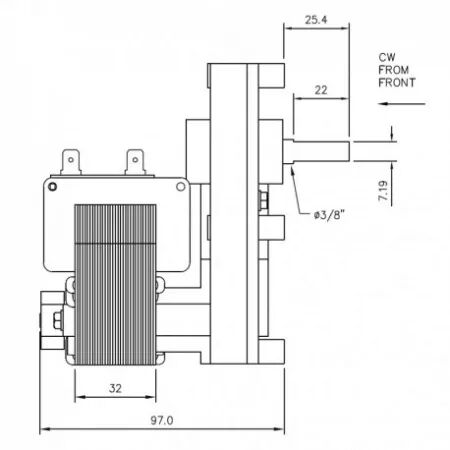 Motor&eacute;ducteur - Mellor r&eacute;f. FB1407 =FB1152 (SUIVI)