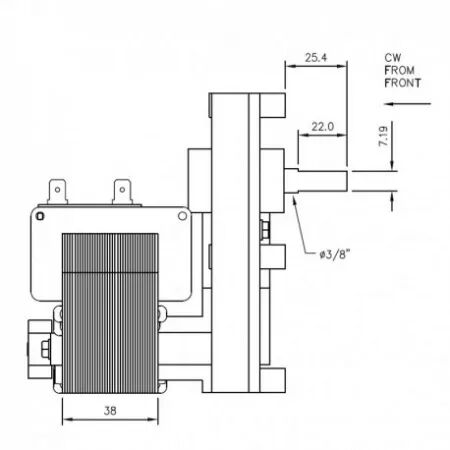 Motor&eacute;ducteur - Mellor r&eacute;f. FB1419 (SUIVI)