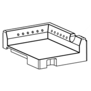 Moulage de base droit   - STOVAX R�f. RVN-CA7572