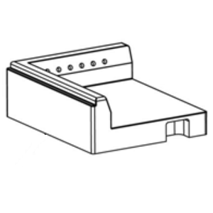 Moulage de base gauche  - STOVAX Réf. RVN-CA7578