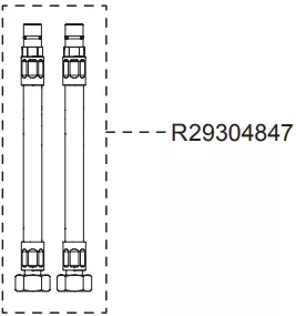 Paire de flexibles G1/2 - Jacob Delafon R&eacute;f. R29304847