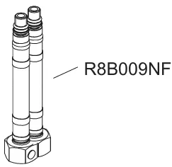Paire de flexibles G3/8 L 400 - Jacob Delafon R&eacute;f. R8B009NF