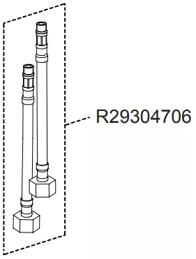 Paire flexibles d\'aliment.440mm G3/8 - Jacob Delafon R&eacute;f. R29304706