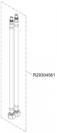 Paire flexibles d\'alimentation M10-3/8 - Jacob Delafon R&eacute;f. R29304561