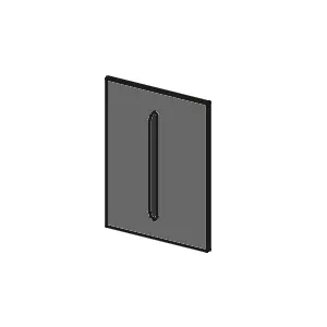 Panneau post�rieur D-G en fonte - MCZ (Cadel-FreePoint-Red) R�f.4130032