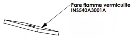 Pare flamme vermiculite XP54 - OFEN R&eacute;f. INS540A3001A (SUIVI)