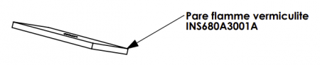 Pare-flamme vermiculite XP68 - LORFLAM réf. INS680A3001A (SUIVI)