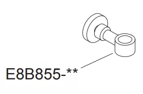 Pat&egrave;re chrom&eacute;e - Jacob Delafon R&eacute;f. E8B855-CP