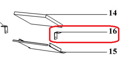 Patte d\'accrochage déflecteur pb2000 - SUPRA Réf. 18452 (SUIVI)