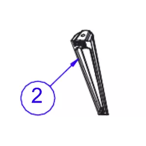 Pied arrière Brio - INVICTA / DEVILLE Réf. F612724U-A