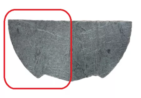 Pierre grise chauffe-plat gauche Ontario - SUPRA R&eacute;f. 83360