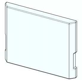 Plaque arri&egrave;re / fond en Alutec&reg; - MCZ (Cadel-FreePoint-Red) R&eacute;f.41151102700