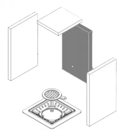 Plaque arri&egrave;re - PALAZZETTI R&eacute;f. 895713450