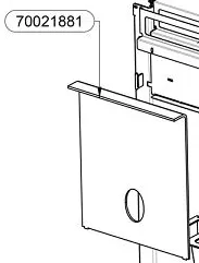 Plaque arri&egrave;re - Thermorossi R&eacute;f. 70021881