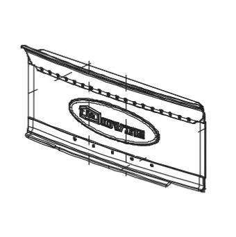 PLAQUE ARRIERE 2180 - DOVRE R�f. 03.37648.000
