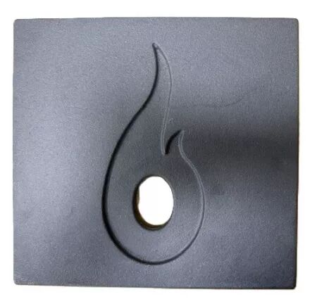 Plaque combustion fonte PELHAD100483 (remplace ancienne version en vermiculite) - Qlima r&eacute;f. 8713508772738