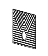 PLAQUE D\'ATRE EN FONTE - SUPRA R&eacute;f. 40422