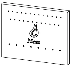 Plaque de fond - Heta Scan-Line r&eacute;f.0023-0096