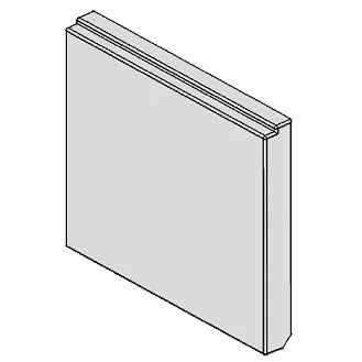 Plaque de fond centrale en Alutec� - MCZ (Cadel-FreePoint-Red) R�f.41151602200