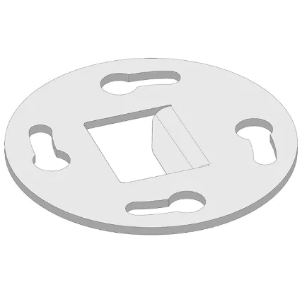 Plaque de montage pour d&eacute;flecteur - HARK R&eacute;f. ETSTO0611013