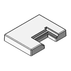 Plaque foy�re gauche en Alutec - MCZ (Cadel-FreePoint-Red) R�f.42050153