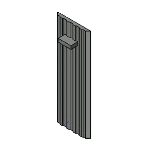 Plaque lat�rale D. pour 60 G. ou lat�ral G. pour 60 D. - MCZ (Cadel-FreePoint-Red) R�f.4130057
