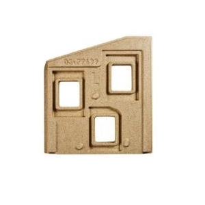 Plaque latérale droite vermiculite Saga 107 - DOVRE Réf. 70.77697.000
