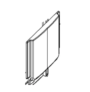 Plaque lat�rale foyer (droite ou gauche, � l\'unit�) - GODIN R�f. 10173388116053