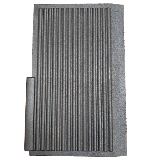 Plaque lat�rale foyer bois Armonnie 241100 (� l\'unit�, 1/4) - GODIN 10164241100 (SUIVI)