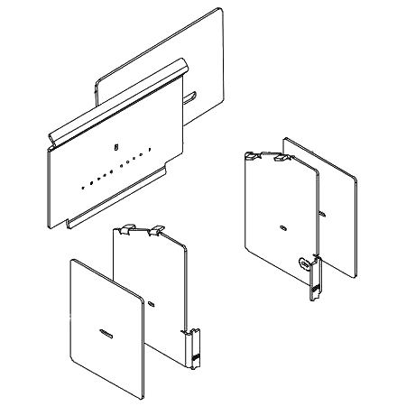 Plaques int�rieures avec joint - CHARNWOOD R�f. 010/CR058S