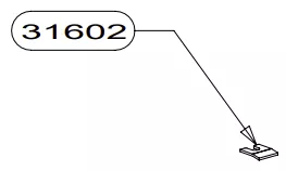 Plaquette fixe vitre latérale (à l\'unité) - SUPRA Réf. 31602 (SUIVI)