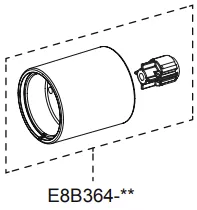 Poign&eacute;e chrom&eacute;e - Jacob Delafon R&eacute;f. E8B364-CP
