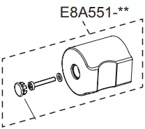 Poign�e chrom�e de d�bit - Jacob Delafon R�f. E8A551-CP